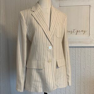 Lauren Ralph Lauren linen stripe blazer